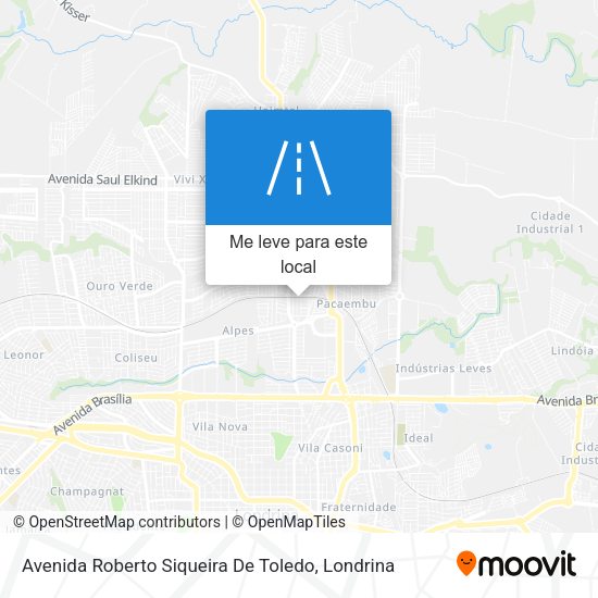 Avenida Roberto Siqueira De Toledo mapa