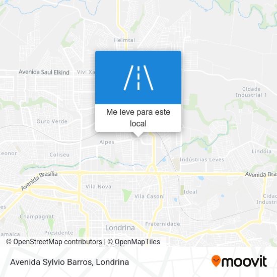 Avenida Sylvio Barros mapa