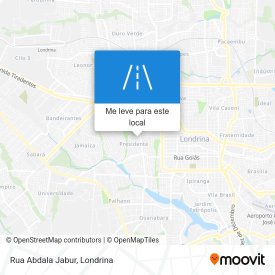 Rua Abdala Jabur mapa
