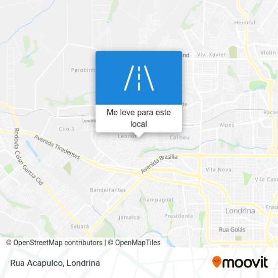 Rua Acapulco mapa