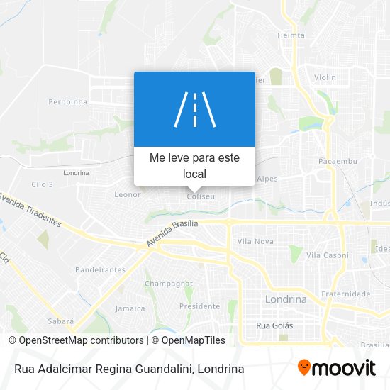 Rua Adalcimar Regina Guandalini mapa