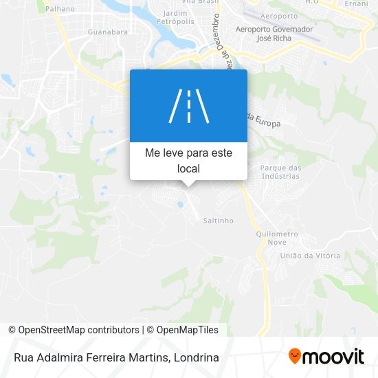 Rua Adalmira Ferreira Martins mapa