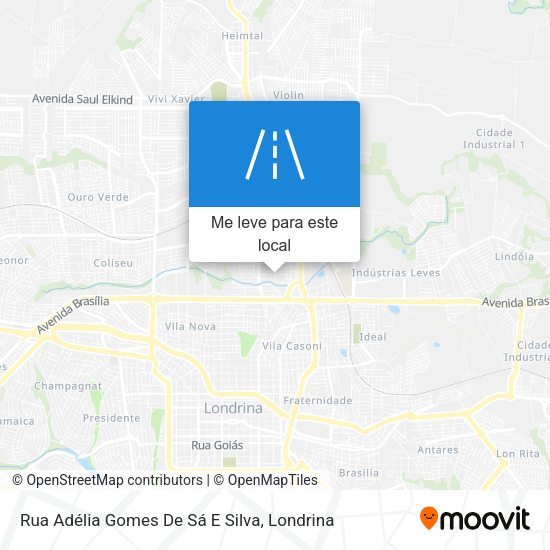 Rua Adélia Gomes De Sá E Silva mapa