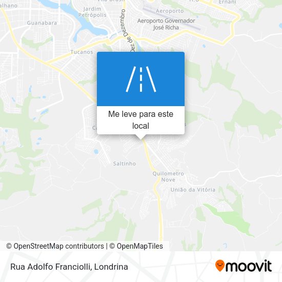 Rua Adolfo Franciolli mapa
