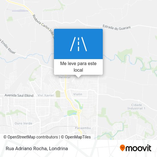 Rua Adriano Rocha mapa