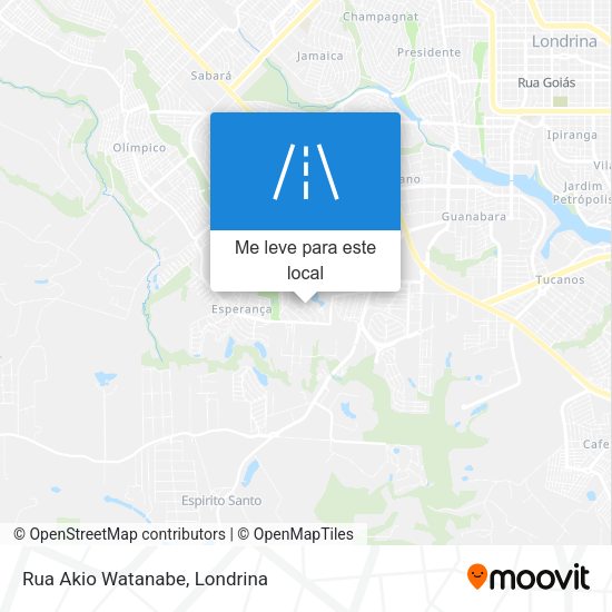 Rua Akio Watanabe mapa