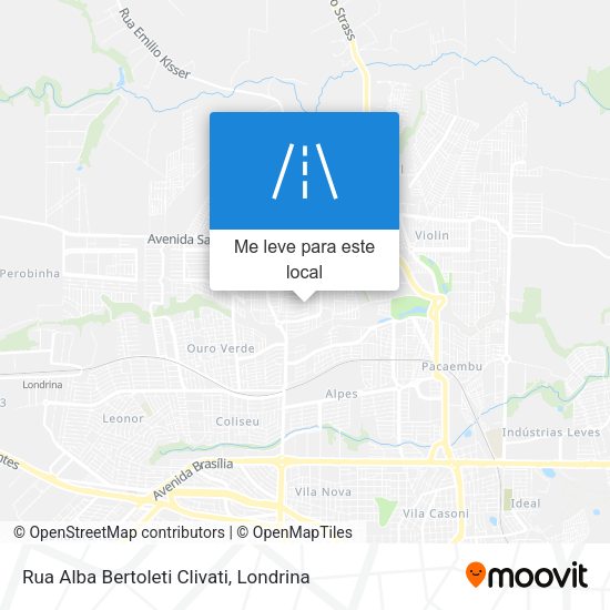 Rua Alba Bertoleti Clivati mapa