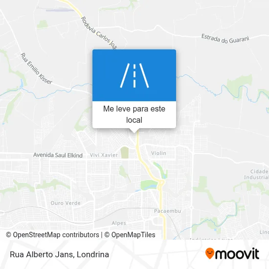 Rua Alberto Jans mapa