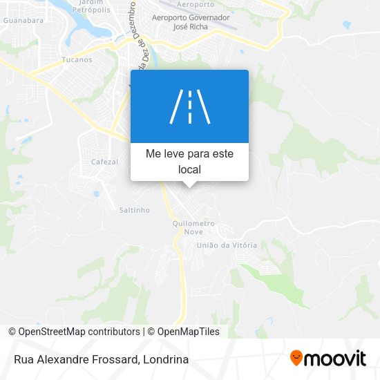 Rua Alexandre Frossard mapa