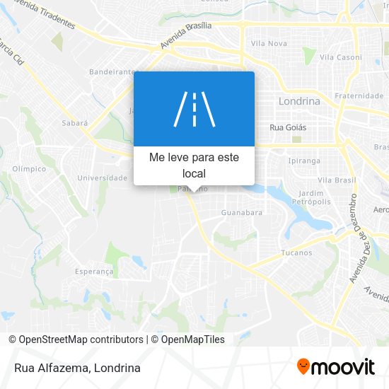 Rua Alfazema mapa