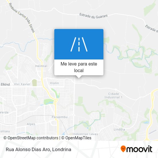 Rua Alonso Dias Aro mapa