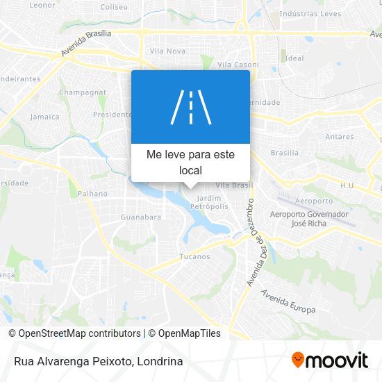 Rua Alvarenga Peixoto mapa