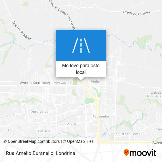 Rua Amélio Buranello mapa