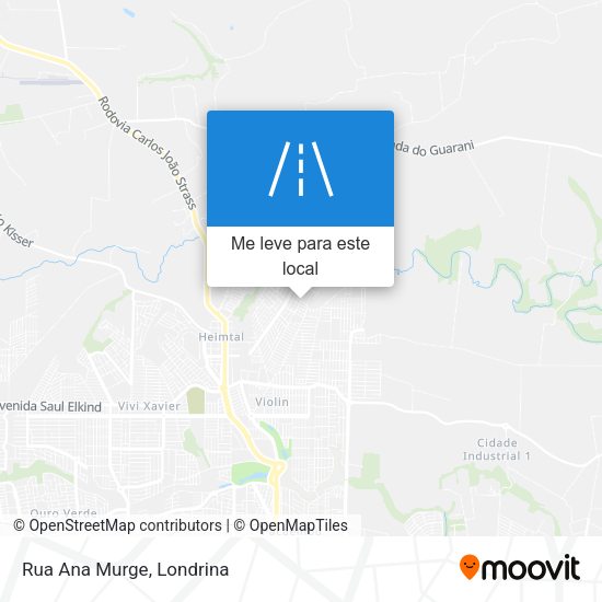 Rua Ana Murge mapa