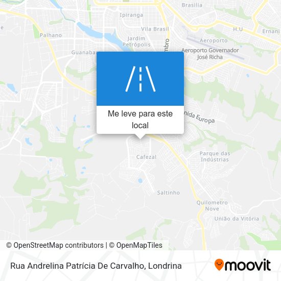 Rua Andrelina Patrícia De Carvalho mapa