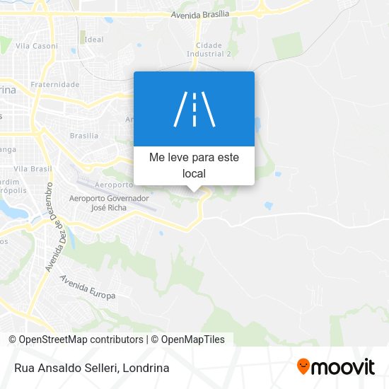 Rua Ansaldo Selleri mapa