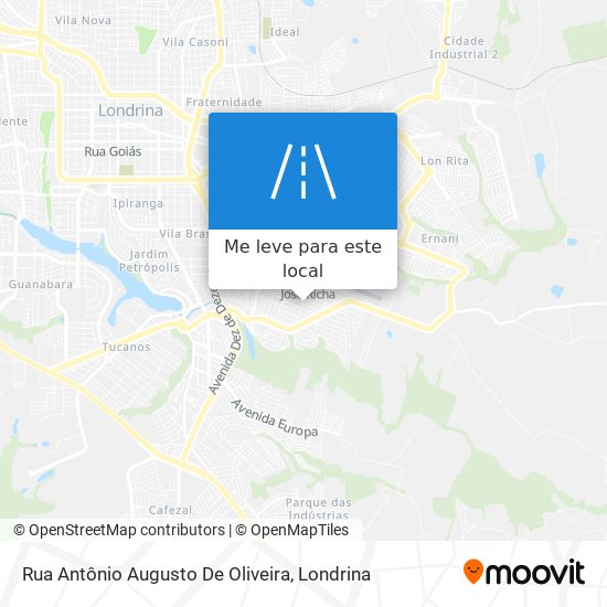 Rua Antônio Augusto De Oliveira mapa