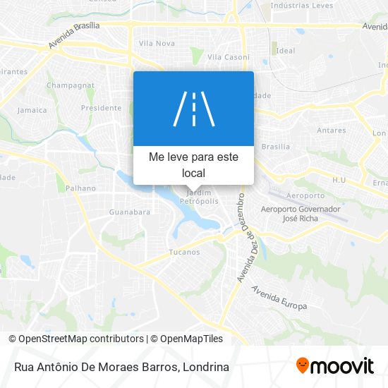 Rua Antônio De Moraes Barros mapa