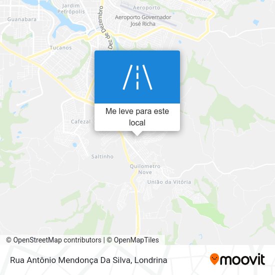 Rua Antônio Mendonça Da Silva mapa