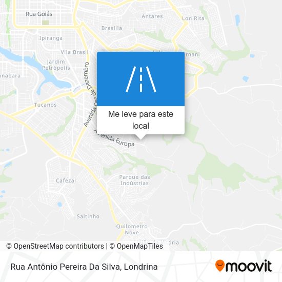 Rua Antônio Pereira Da Silva mapa