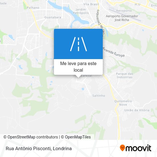 Rua Antônio Pisconti mapa