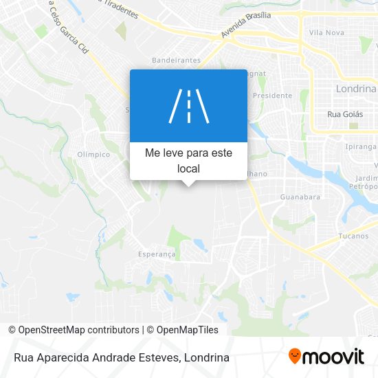 Rua Aparecida Andrade Esteves mapa