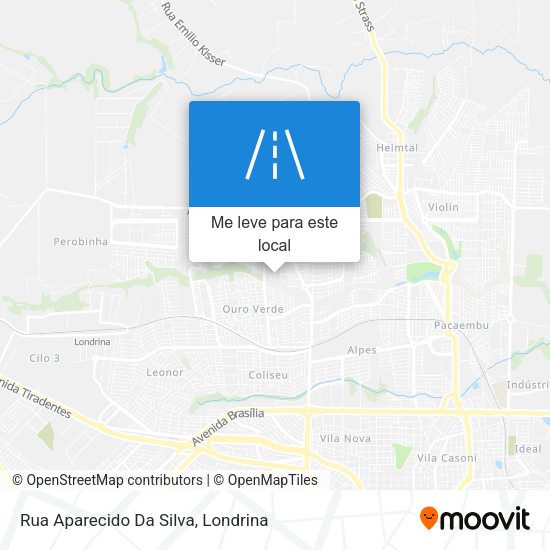 Rua Aparecido Da Silva mapa