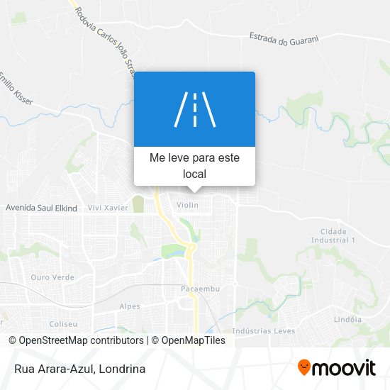 Rua Arara-Azul mapa