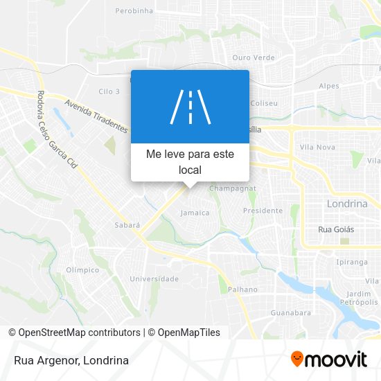 Rua Argenor mapa