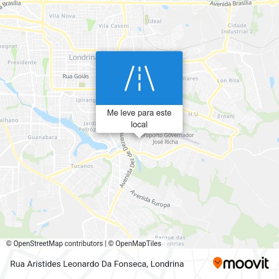 Rua Aristides Leonardo Da Fonseca mapa