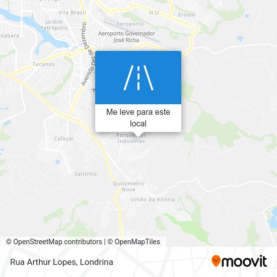 Rua Arthur Lopes mapa