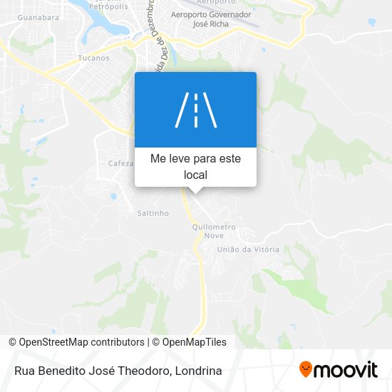 Rua Benedito José Theodoro mapa