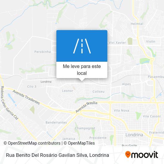 Rua Benito Del Rosário Gavilan Silva mapa
