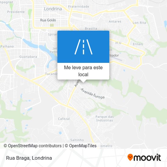 Rua Braga mapa
