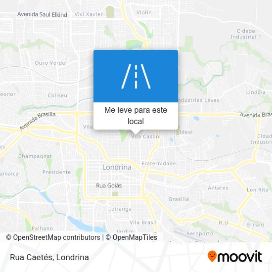 Rua Caetés mapa