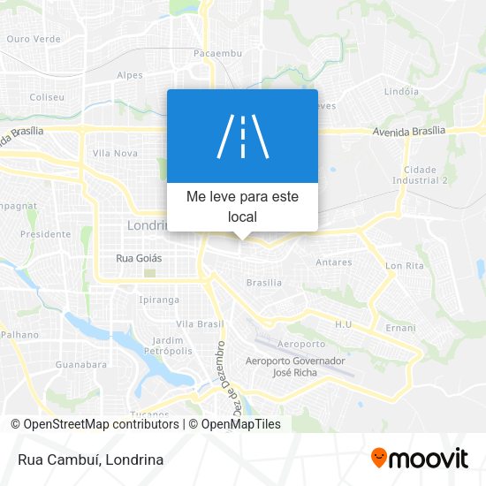 Rua Cambuí mapa
