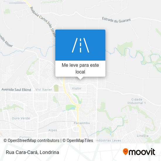Rua Cara-Cará mapa