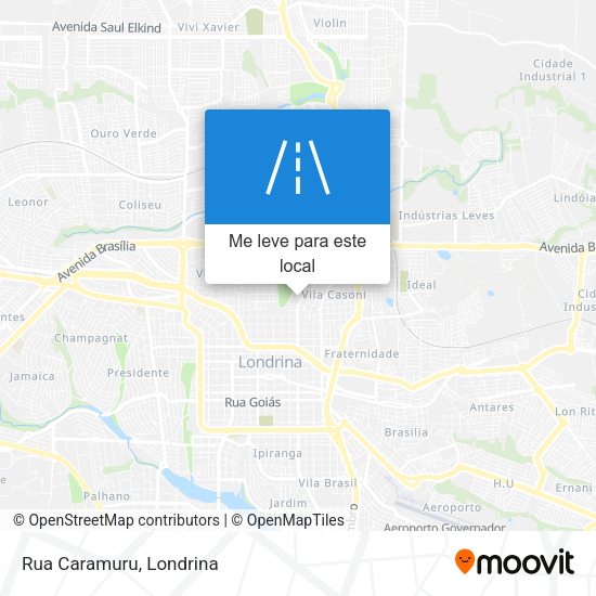 Rua Caramuru mapa
