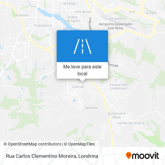 Rua Carlos Clementino Moreira mapa