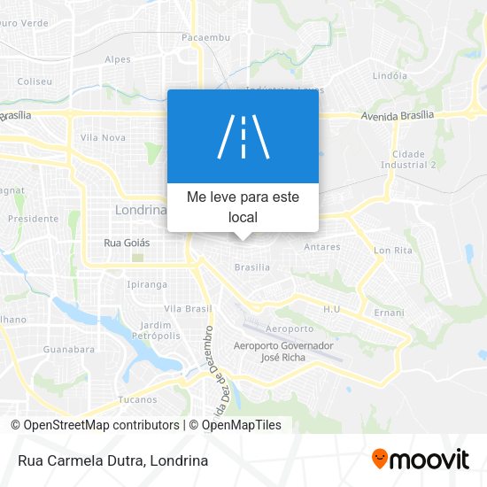 Rua Carmela Dutra mapa