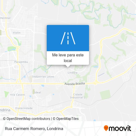 Rua Carmem Romero mapa
