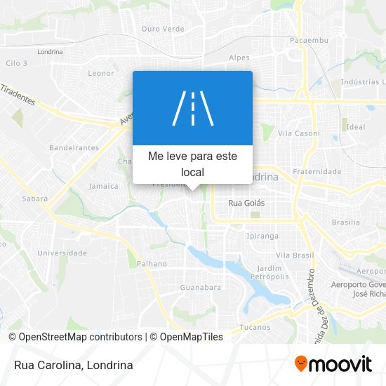 Rua Carolina mapa