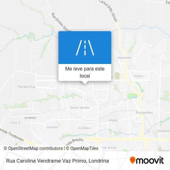 Rua Carolina Vendrame Vaz Primo mapa