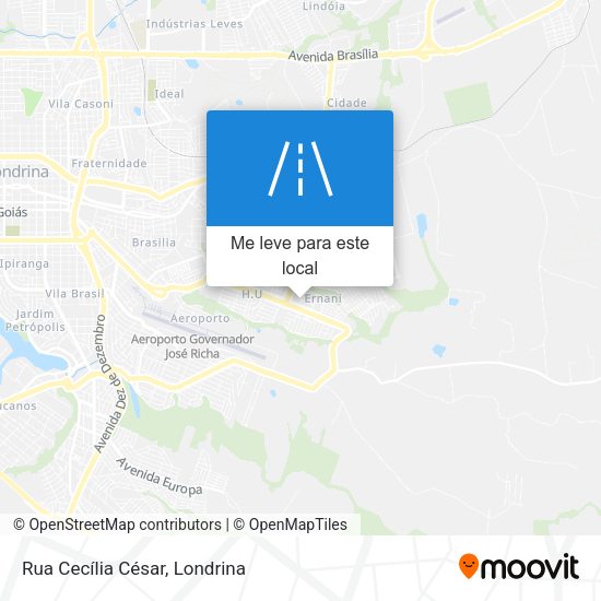 Rua Cecília César mapa