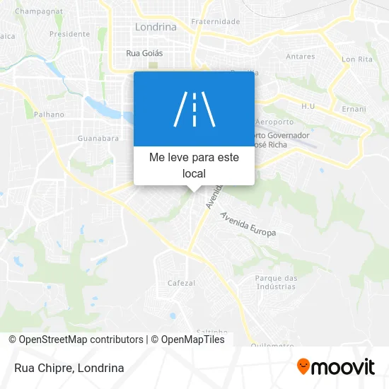 Rua Chipre mapa