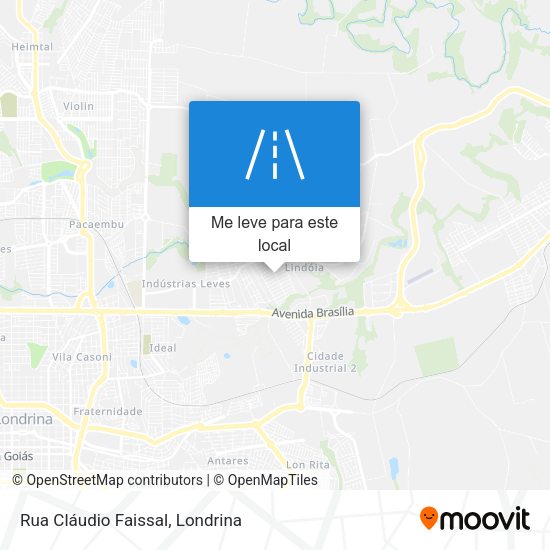 Rua Cláudio Faissal mapa