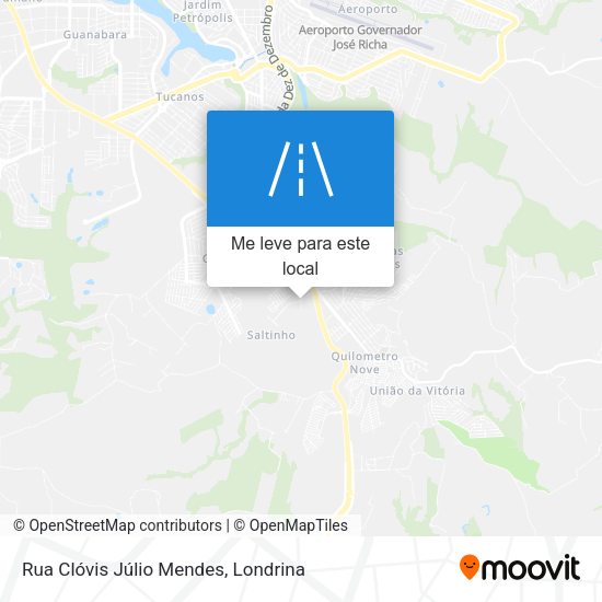 Rua Clóvis Júlio Mendes mapa