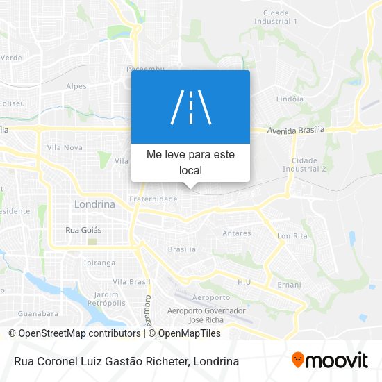 Rua Coronel Luiz Gastão Richeter mapa