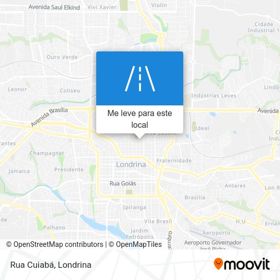 Rua Cuiabá mapa