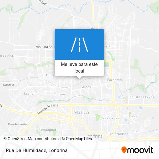 Rua Da Humildade mapa